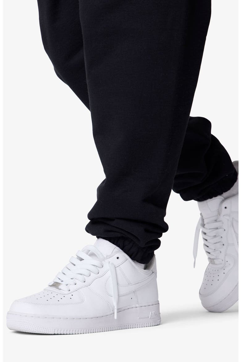Heavyweight Cotton Sweatpants, Alternate, color, BLACK
