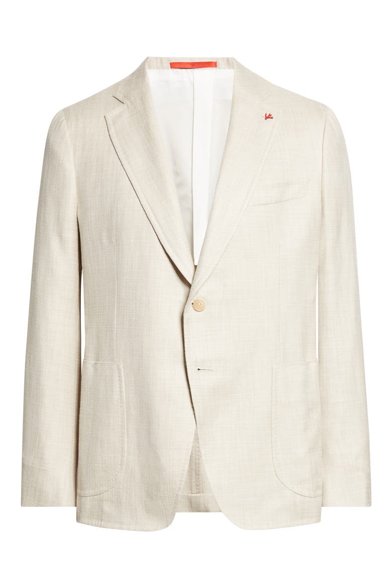 Flamed Cotton & Silk Sport Coat, Alternate, color, OPEN WHITE 300