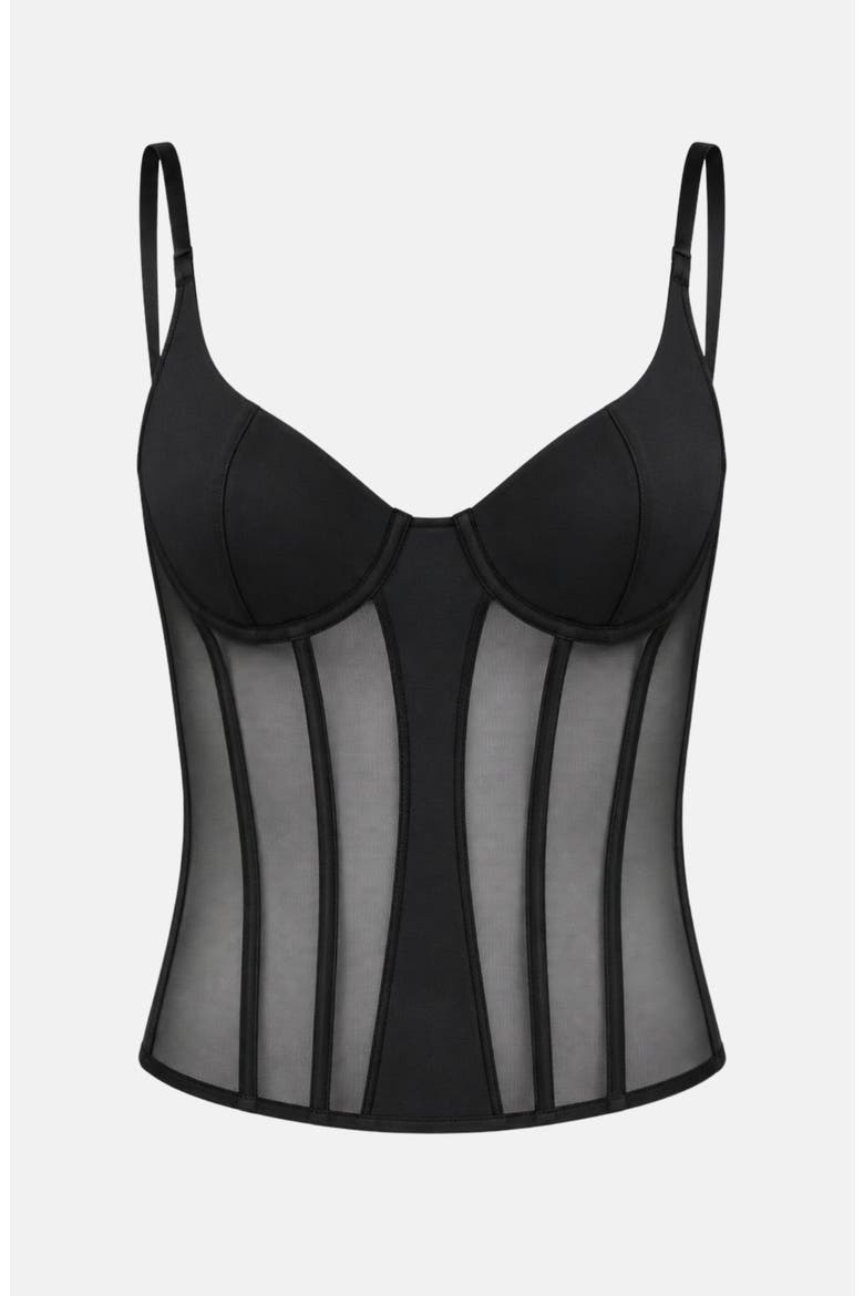 Sivara Corset Top, Alternate, color, Black