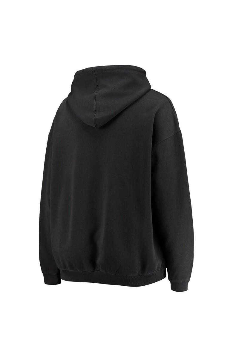 PRESSBOX Women's Pressbox Black Clemson Tigers Rock n Roll Super Oversized Pullover Hoodie, Alternate, color, Black