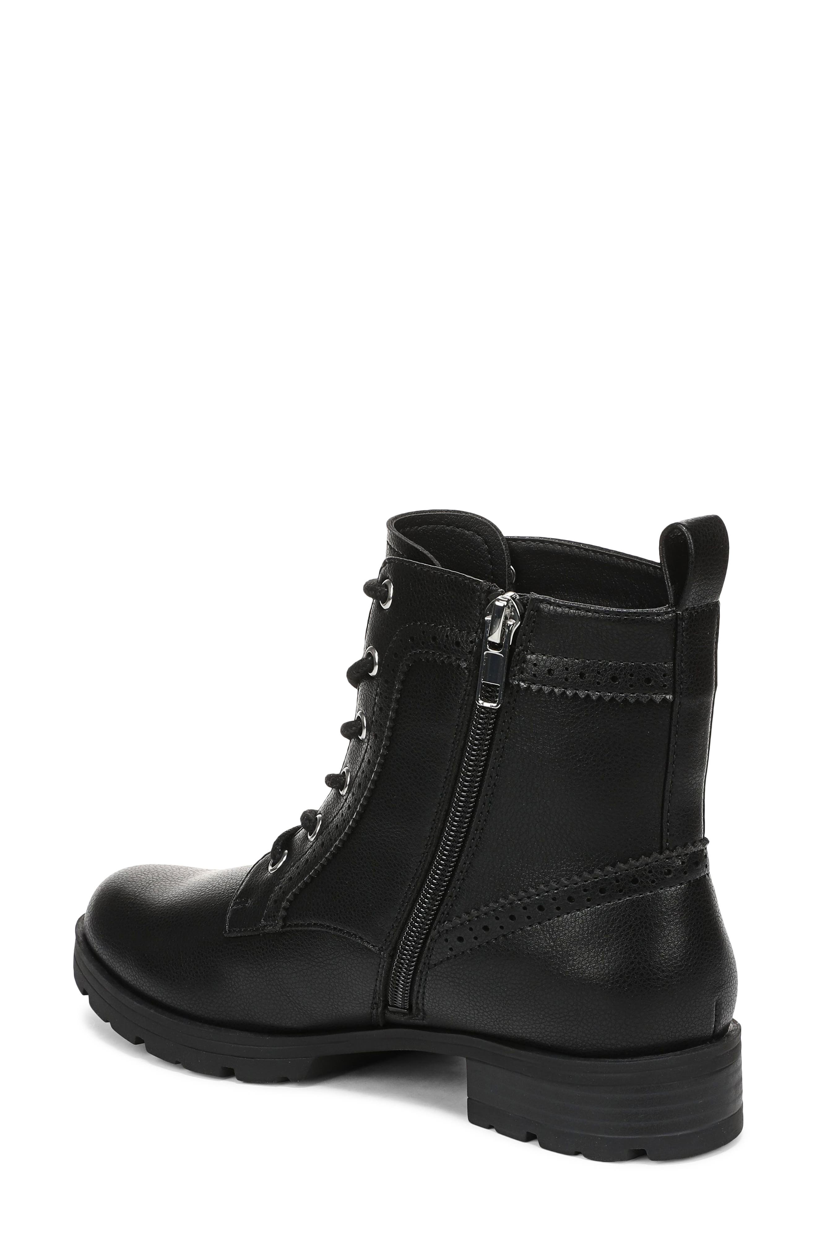 Lena Combat Boot, Alternate, color, BLACK