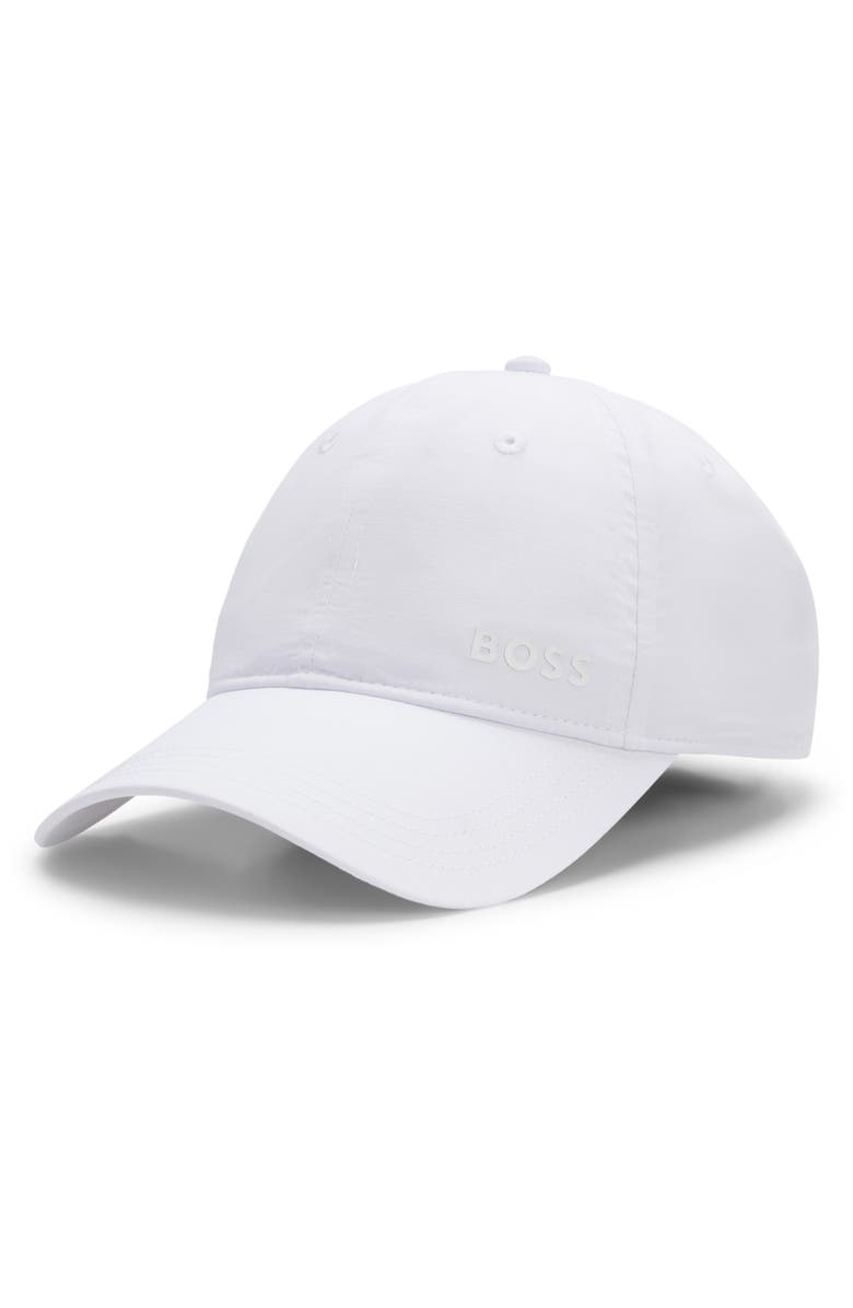 BOSS Lach Baseball Cap, Main, color, White
