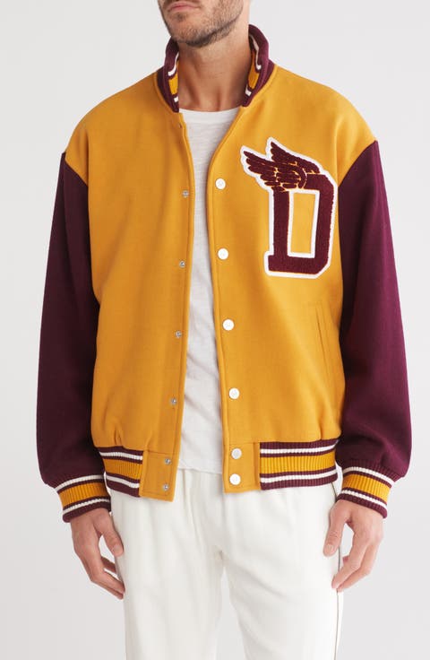 Wings Wool Blend Varsity Jacket