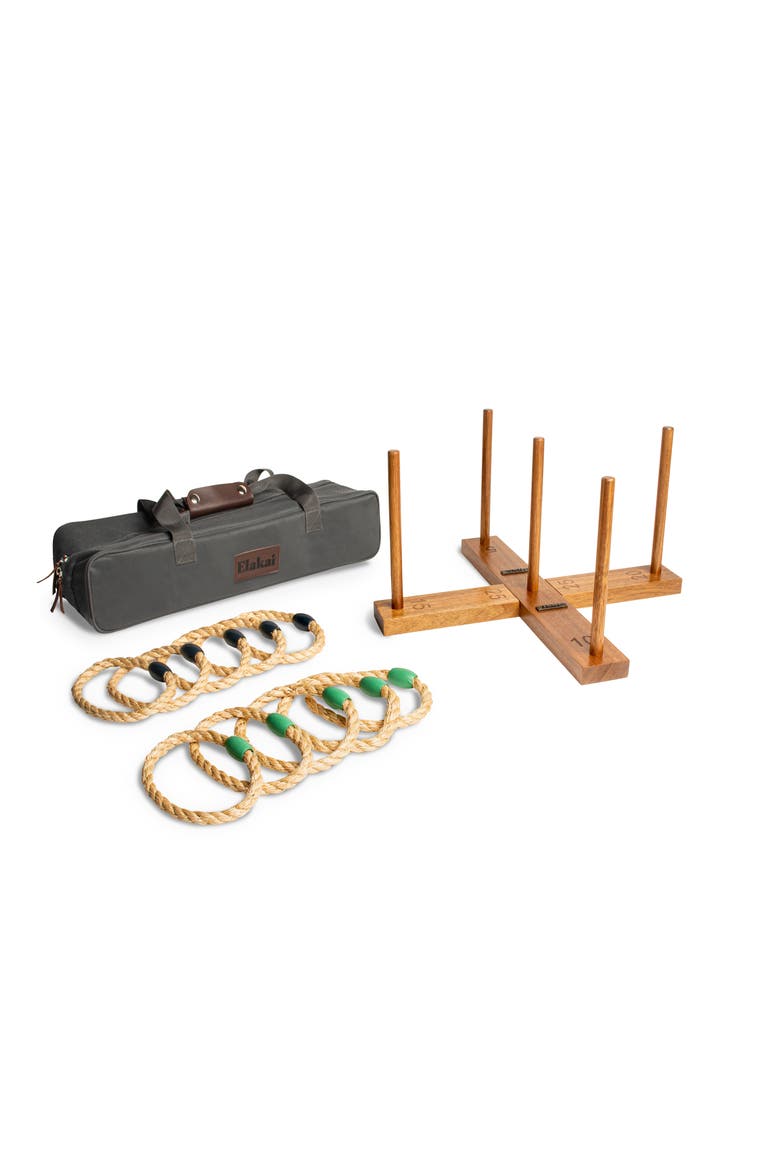 Acacia Wrangler Ring Toss Game, Main, color, Natural Acacia Wood