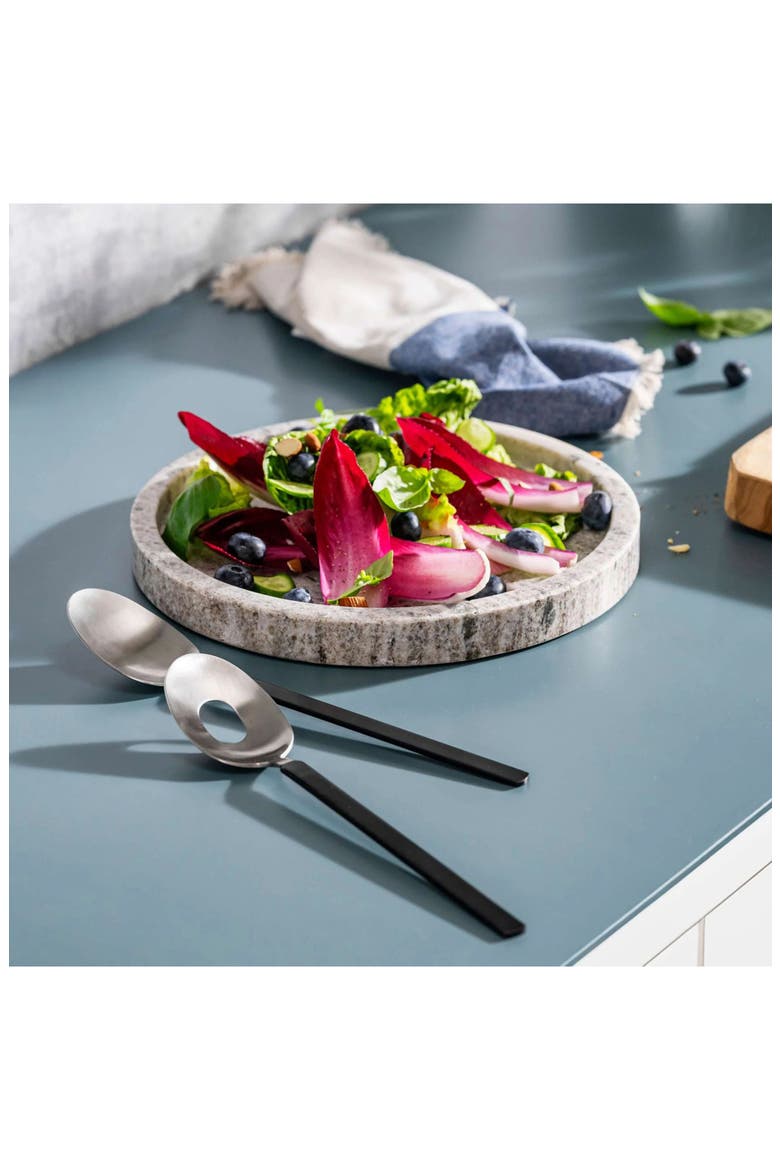 2-Piece Salad Serving Utensils Set, Alternate, color, BLACK