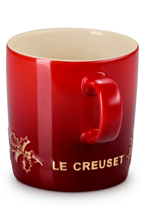 Le Creuset Holly Collection Mug In Red