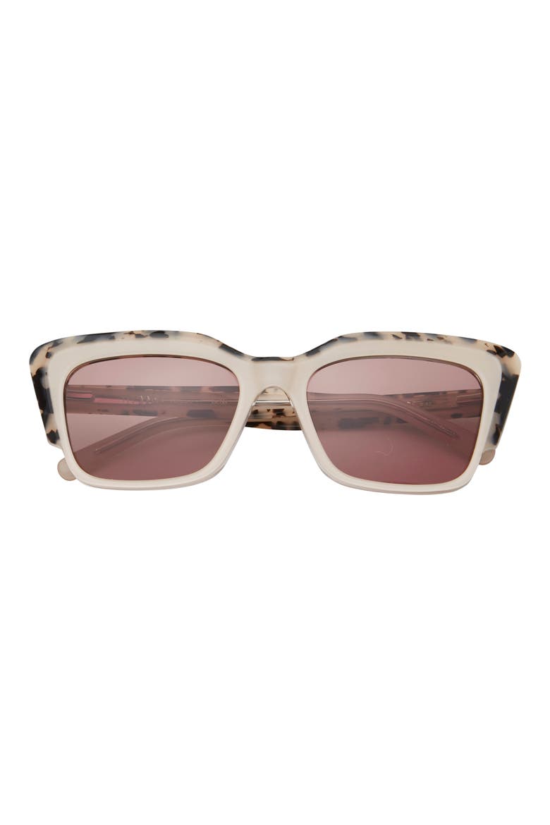 55mm Gradient Cat Eye Sunglasses, Main, color, BONE