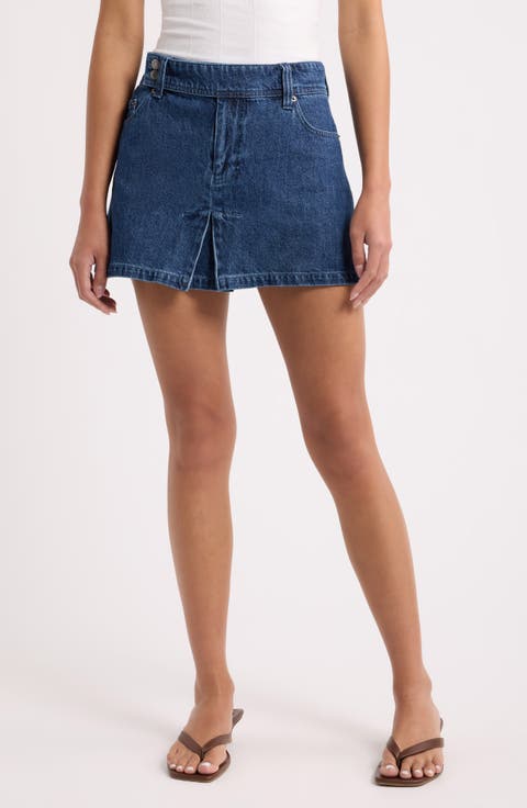 High Tide Denim Miniskirt
