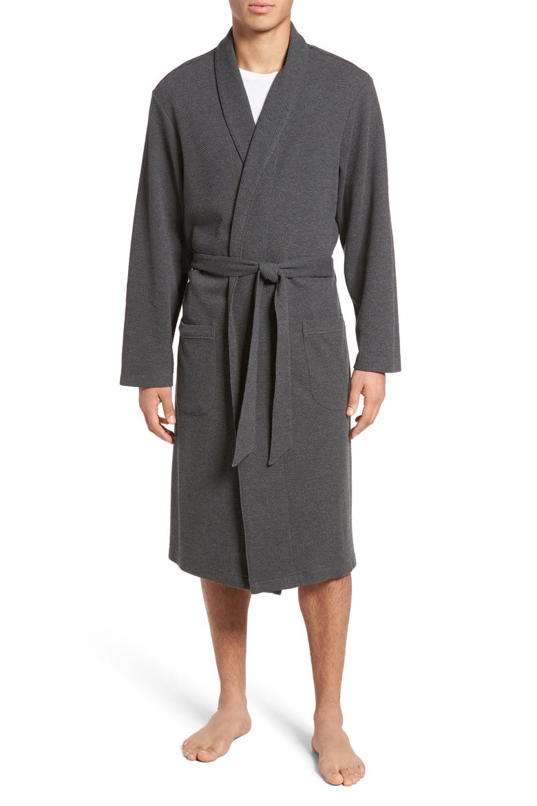 Thermal Robe, Main, color, CHARCOAL HEATHER