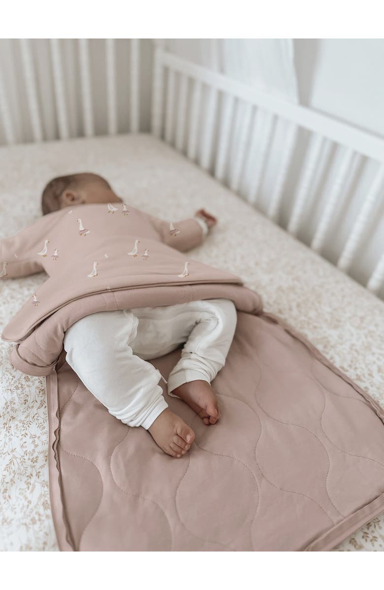 gunamuna Long Sleeve Transitional Swaddle Sleep Bag, 0.5 TOG - Baby, Alternate, color, Tutu Goose