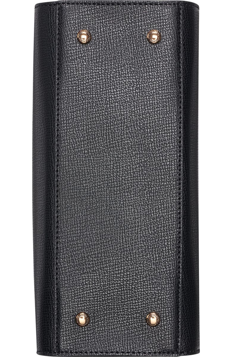 KARL LAGERFELD PARIS Maybelle Satchel with Choupette Hang Off, Alternate, color, Black/Gold