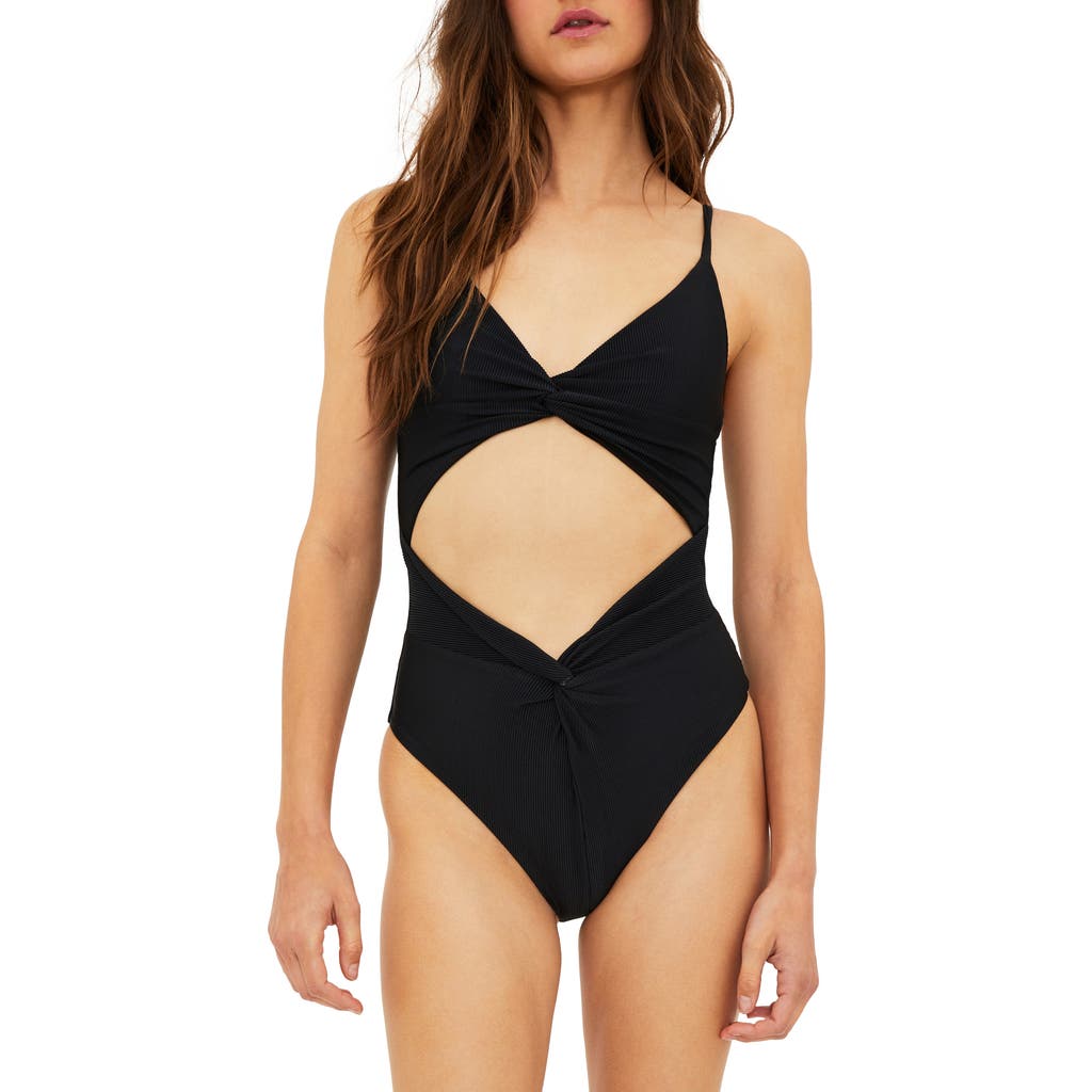 BEACH RIOT BEACH RIOT AVIVA TWIST CUTOUT ONE-PIECE SWIMSUIT