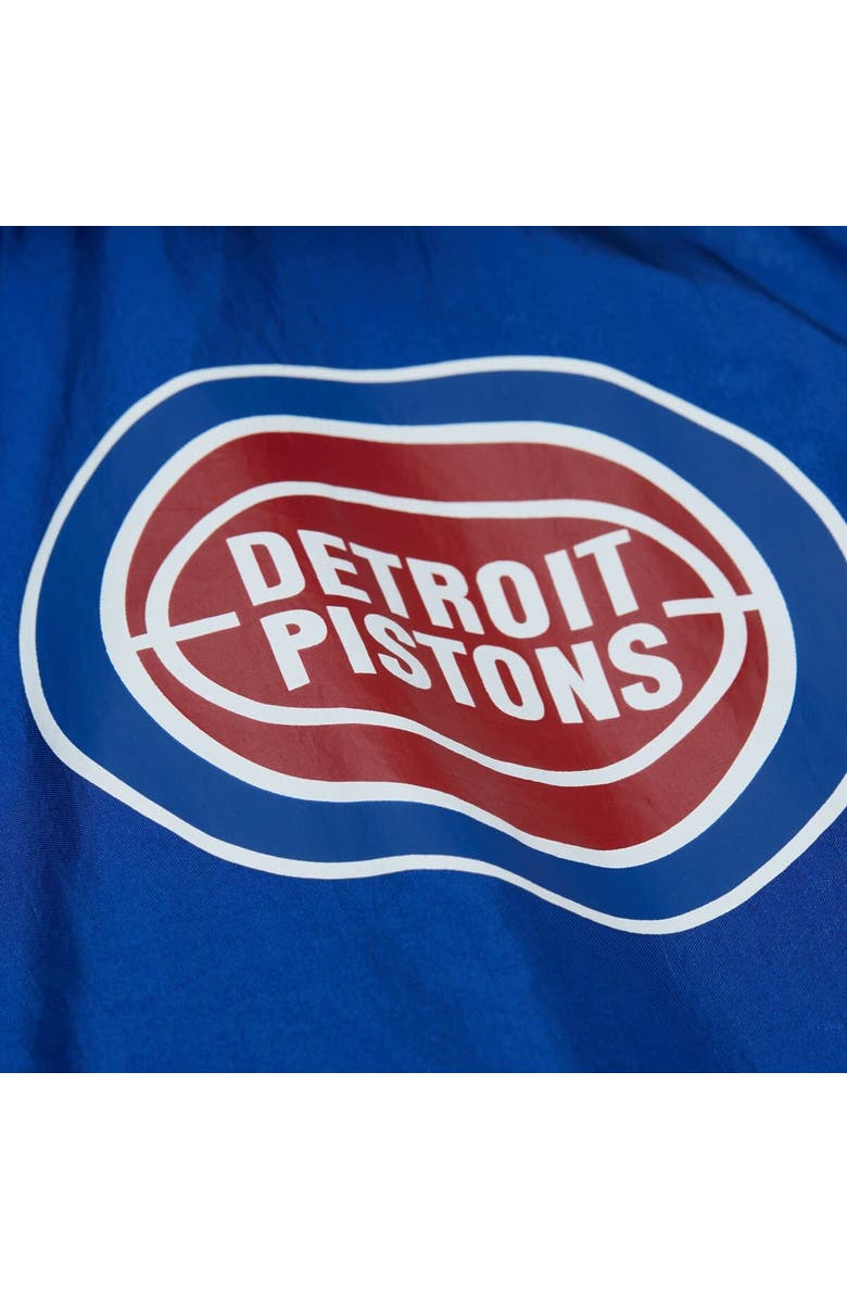 Mitchell & Ness Men's Mitchell & Ness Blue Detroit Pistons Playmaker Full-Zip Hooded Windbreaker Jacket, Alternate, color, Blue