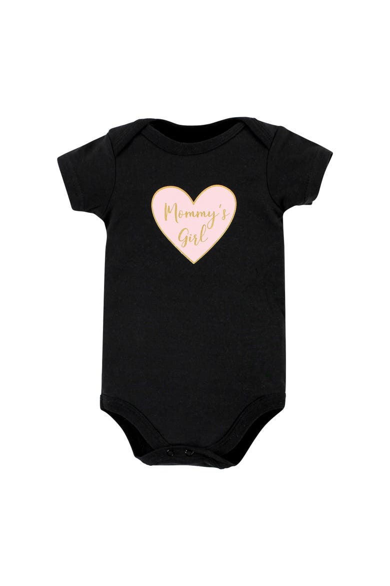 Cotton Bodysuits 5-Pack, Alternate, color, Girl Mommy 5Pk