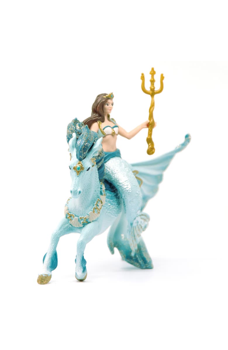 Schleich Bayala, Mermaid Eyela On Underwater Horse, Alternate, color, Multicolored