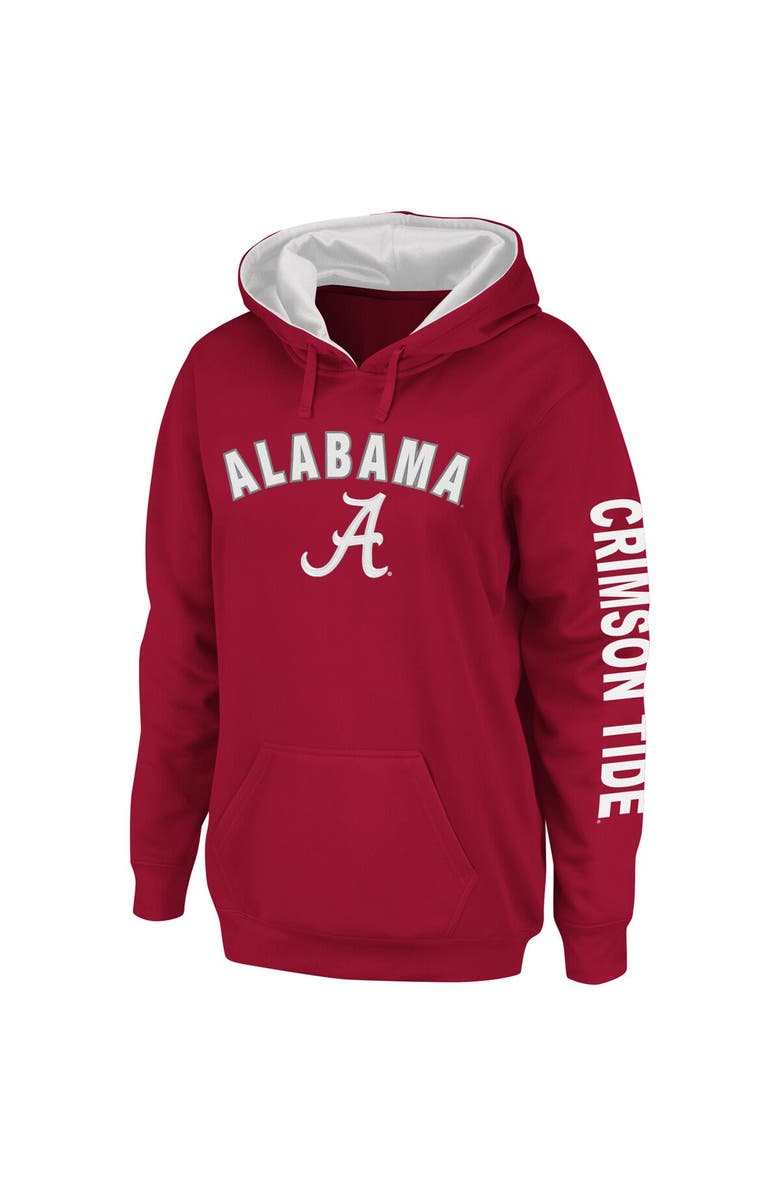 COLOSSEUM Women's Colosseum Crimson Alabama Crimson Tide Loud and Proud Pullover Hoodie, Alternate, color, Crimson
