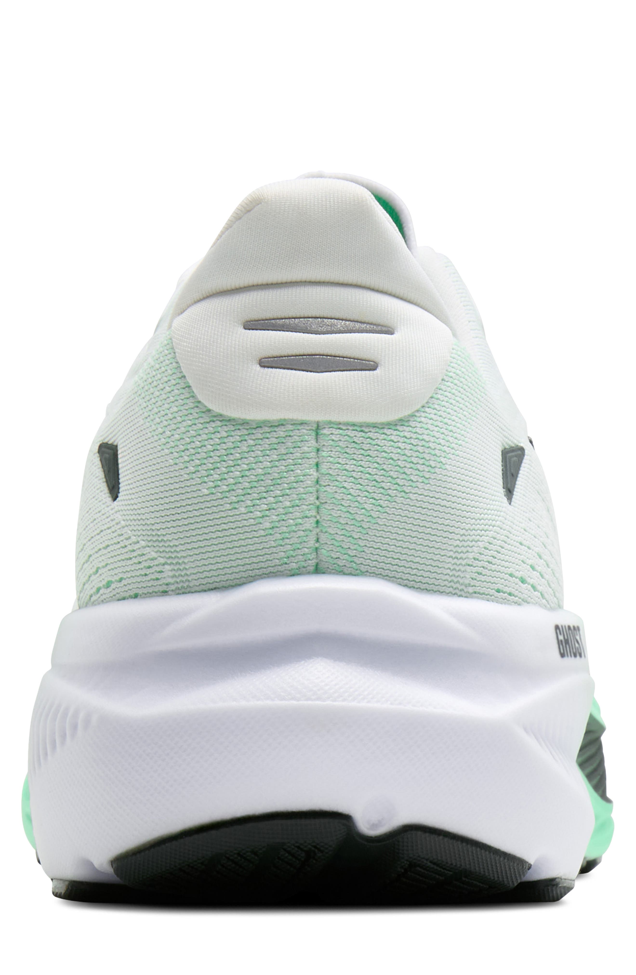 Ghost 18 Running Shoe, Alternate, color, WHITE/ SPRING BUD/ SPRUCE