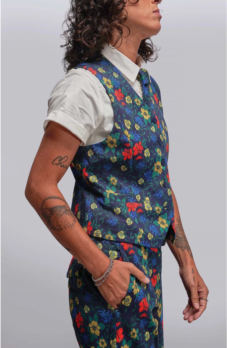 WILDFANG The Empower Vest, Alternate, color, Wildflower Chili