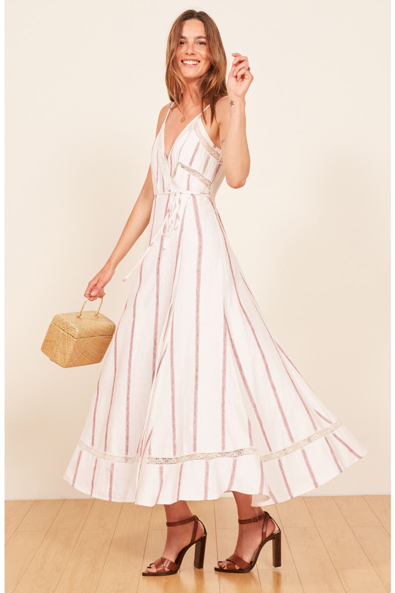 Daria Wrap Midi Dress, Alternate, color, LICORICE