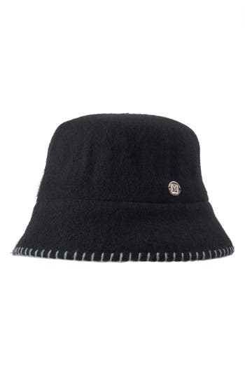 Bruno Magli Wool Felt Bucket Hat In Black