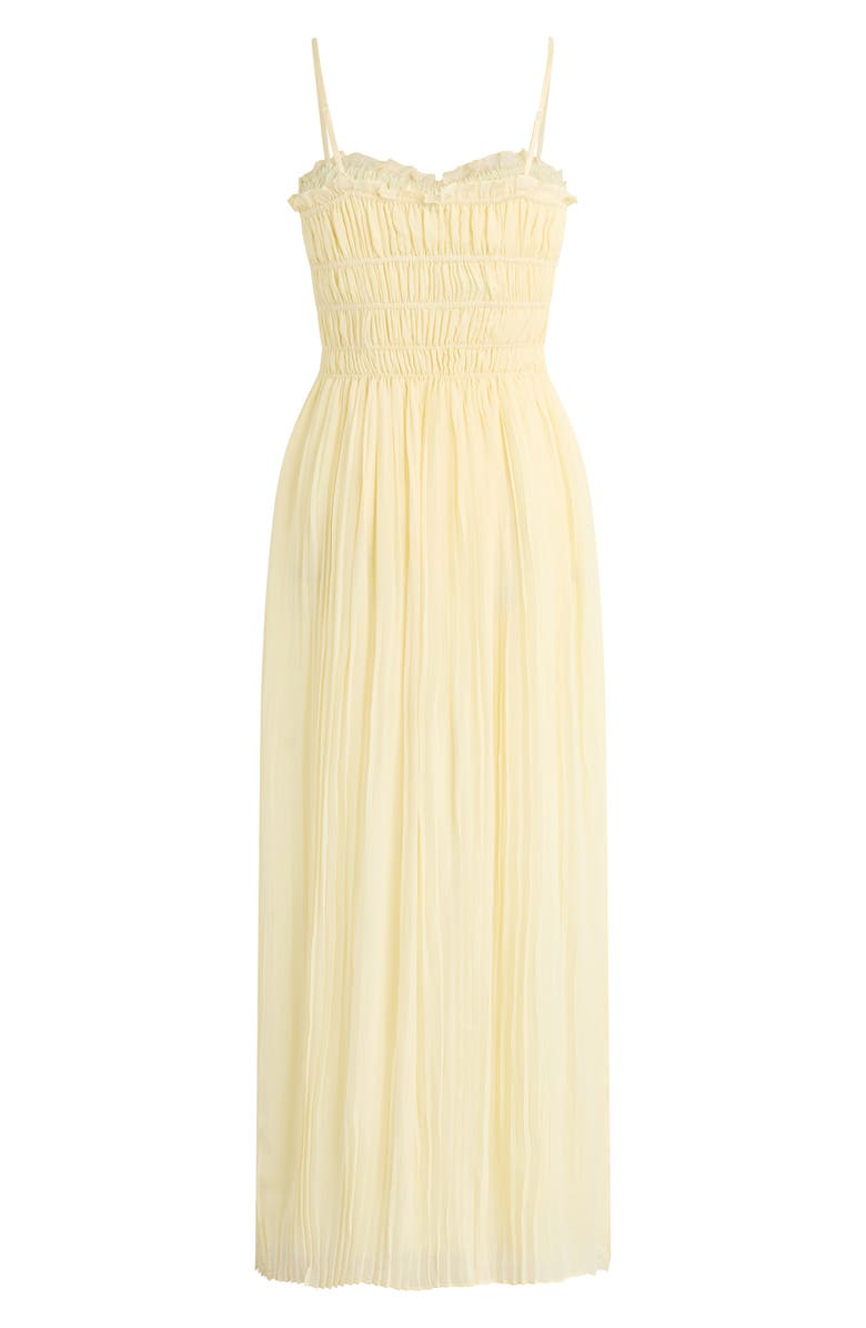 Favorite Daughter The Best Dressed Guest Pleated Maxi Dress, Alternate, color, Blondie