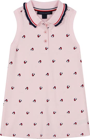 Heart Logo Piqué Polo Dress