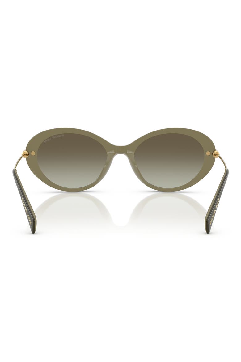 53mm Gradient Oval Sunglasses, Alternate, color, OLIVE SMOKE / OLIVE GRADIENT