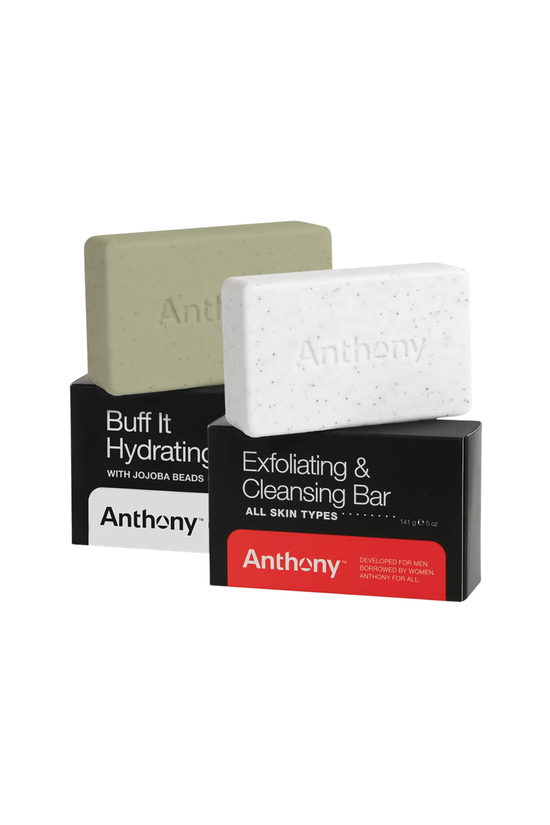 Hydrating + Exfoliating Bar Soap Duo, Main, color, White