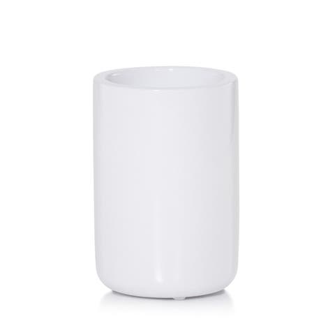 Domus White Gloss Brush Holder