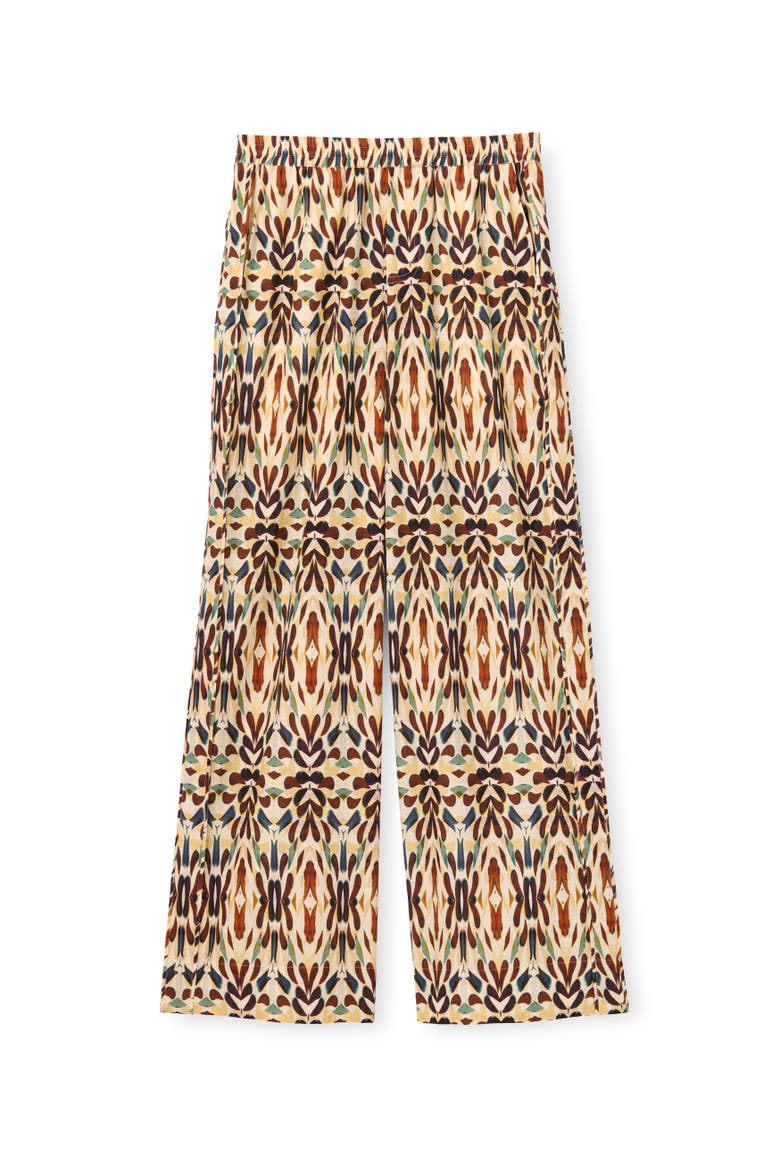 Mia Wide-Leg Cotton Pant, Alternate, color, Kaleidoscope Print