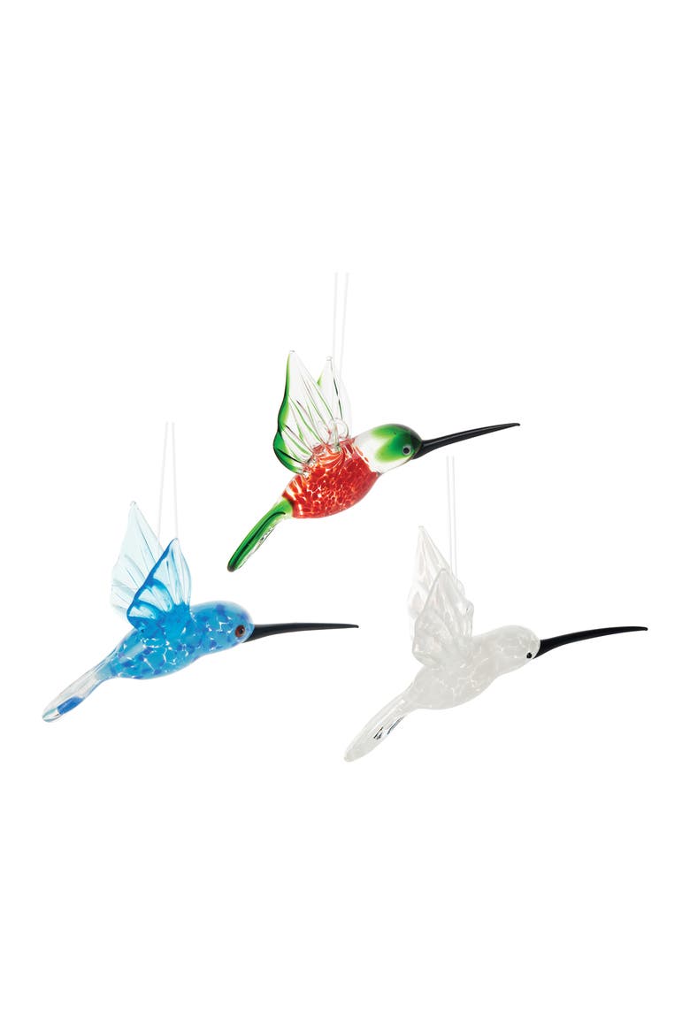 Hummingbird Ornaments A/3, Main, color, White