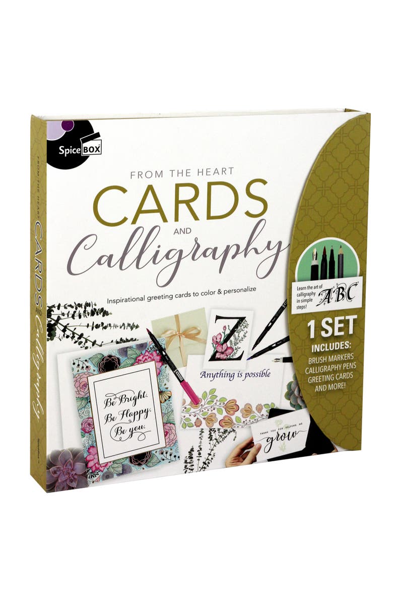 Sketch Plus SpiceBox Sketch Plus Cards & Calligraphy Kit, Main, color,