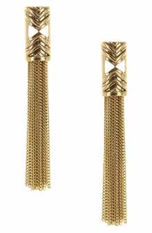 OLIVIA WELLES Lyla Fringe Earrings