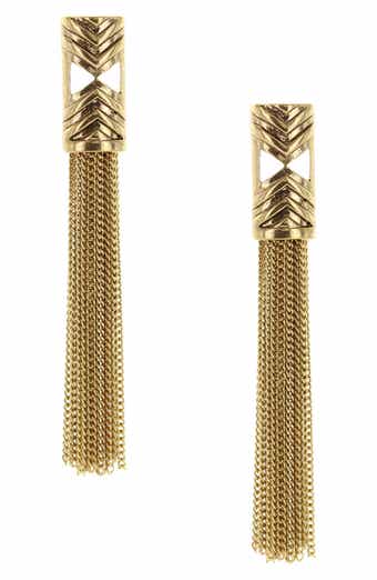 OLIVIA WELLES Lyla Fringe Earrings