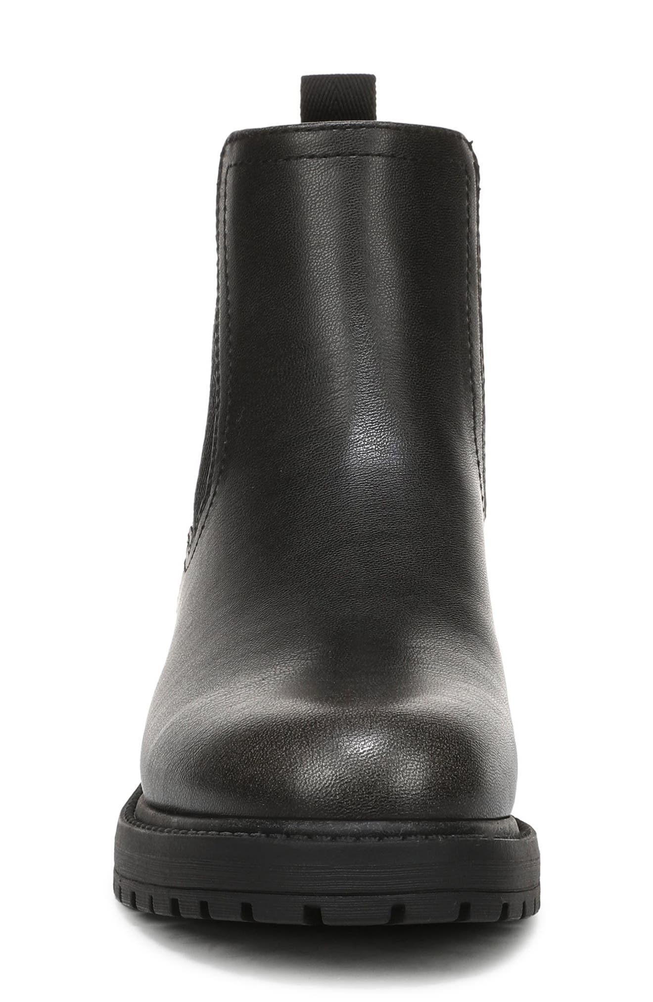 Alfie Chelsea Boot, Alternate, color, VINTAGE BLACK FAUX LEATHER