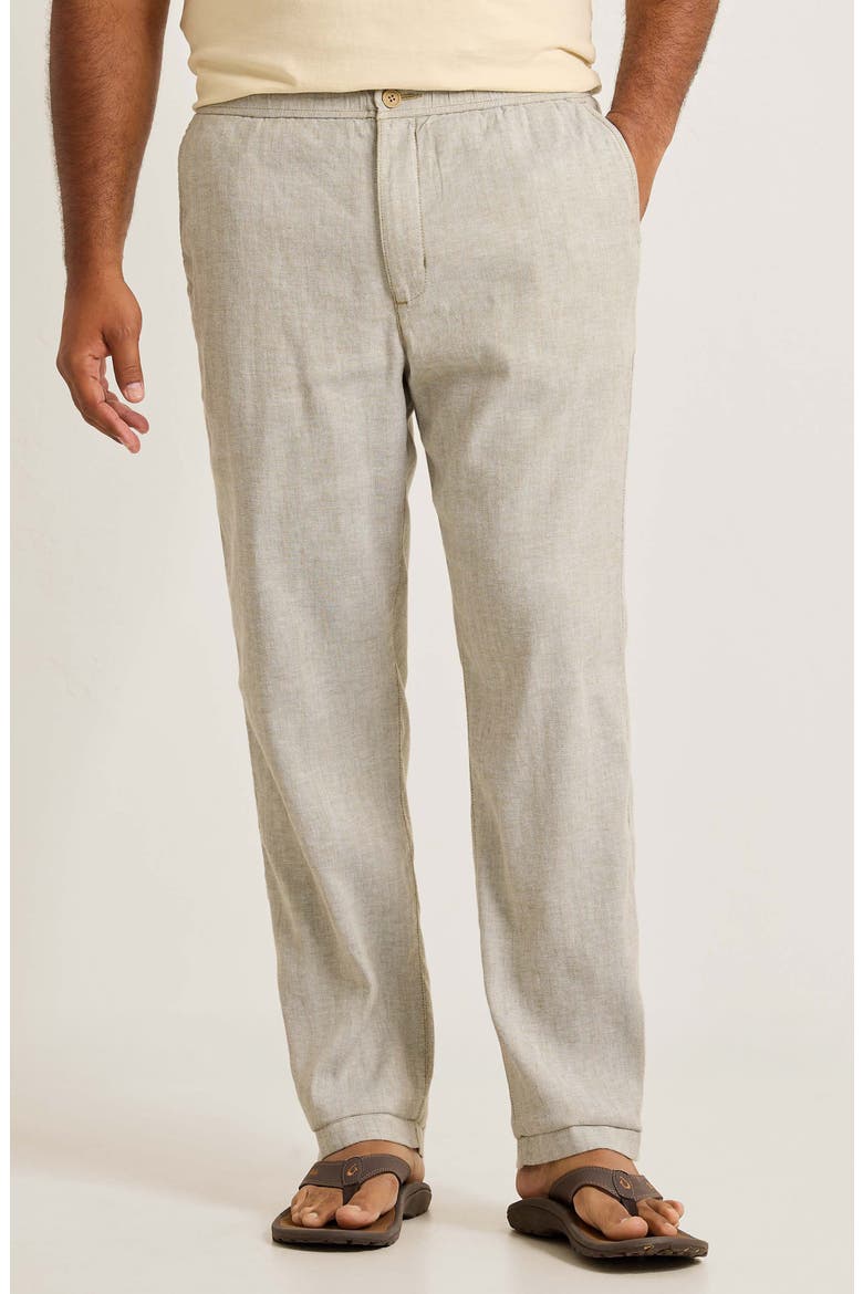 Beach Coast Linen Pants, Main, color, BEACH