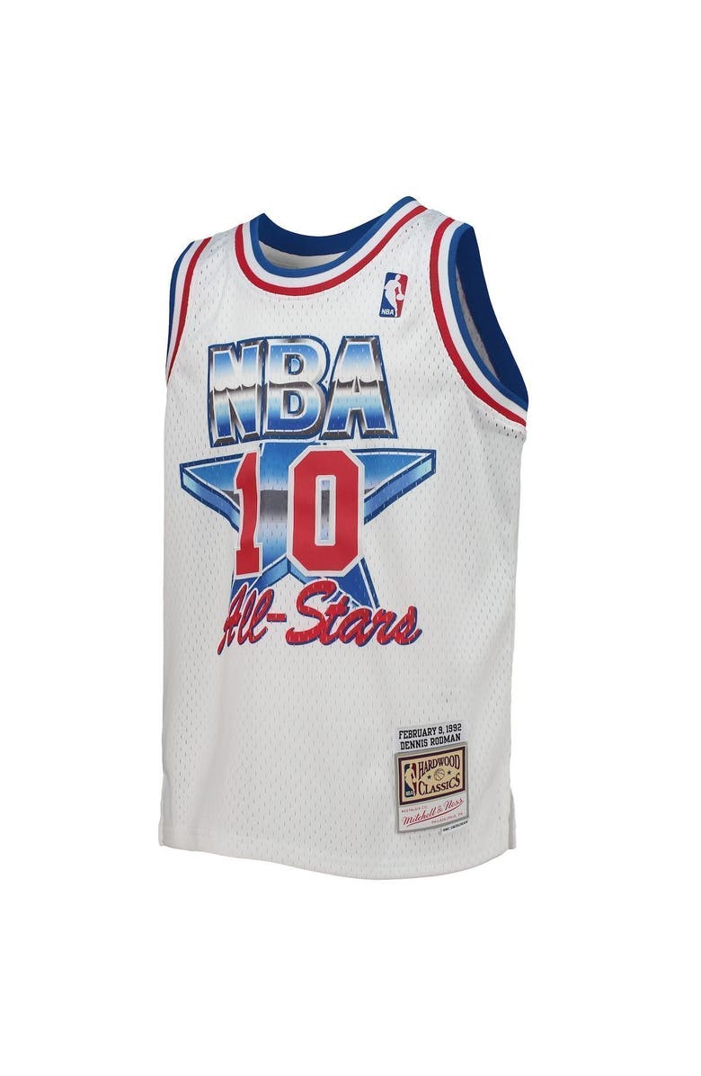 Mitchell & Ness Youth Mitchell & Ness Dennis Rodman White Eastern Conference 1992 NBA All-Star Game Hardwood Classics Swingman Jersey, Alternate, color, 
