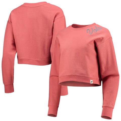 Women's League Collegiate Wear Tennessee Orange Tennessee Volunteers Corded Timber Cropped Pullover Sweatshirt