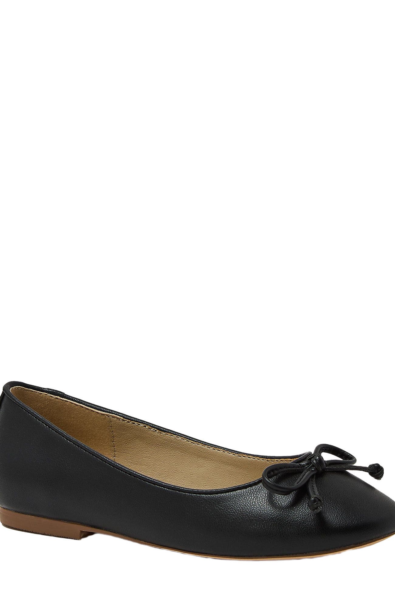 Lands' End Girls Slip On Ballet Flats, Main, color, Black