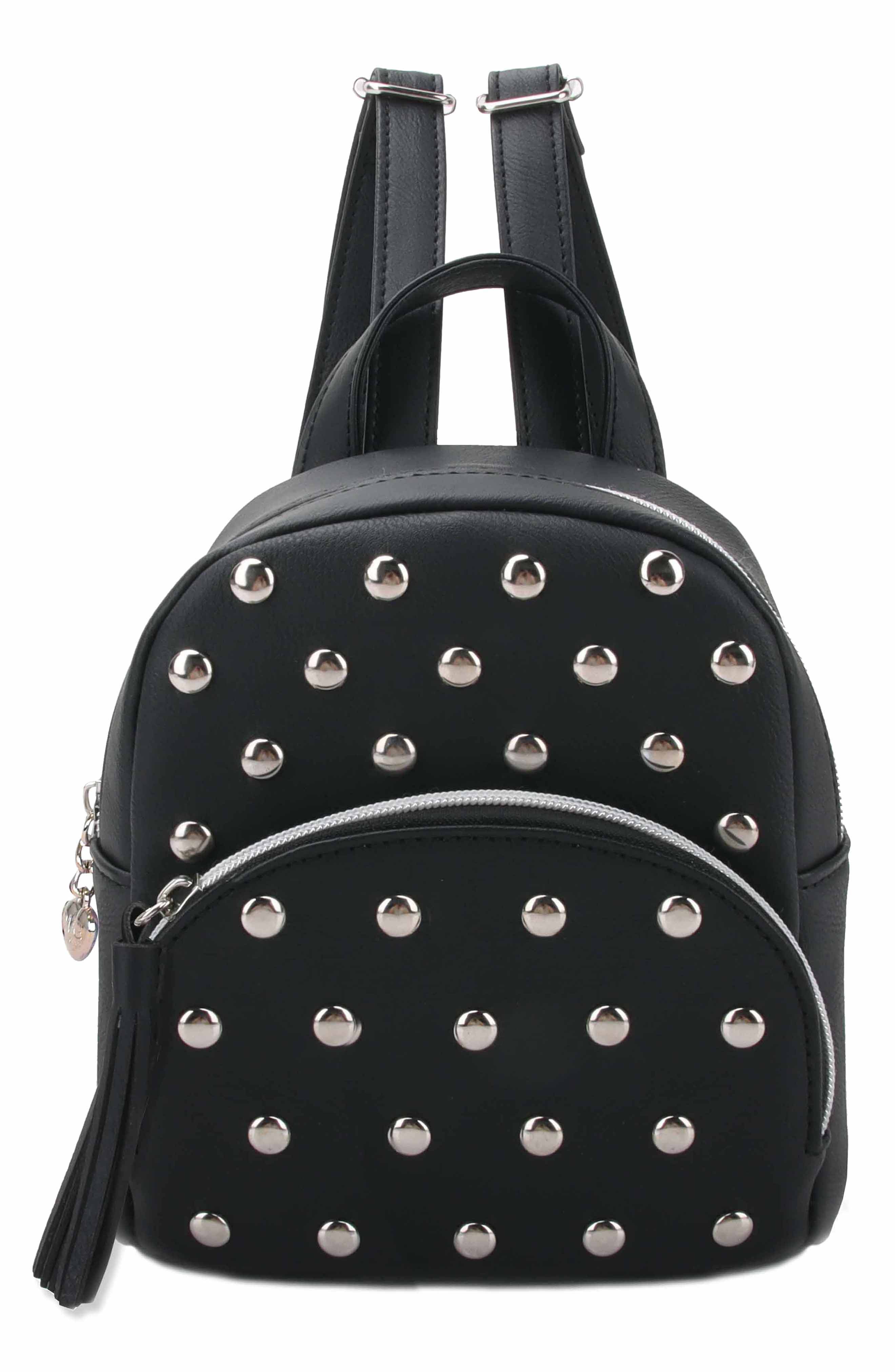 OMG Accessories Kids' Studded Micro Mini Backpack, Main, color, Black