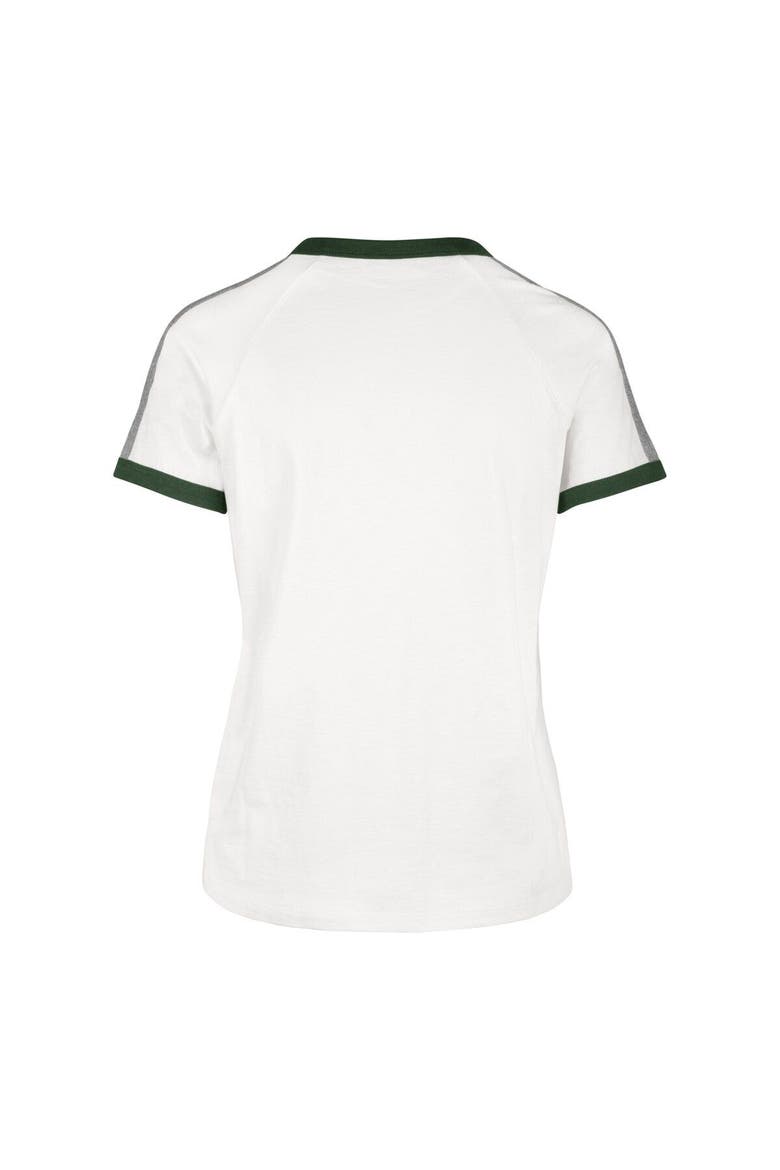 Women's '47 White Michigan State Spartans Sweet Heat Peyton T-Shirt, Alternate, color, White