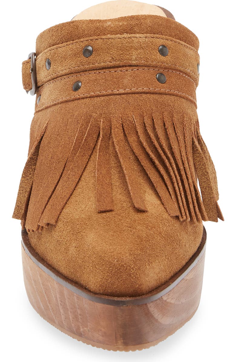 Cordani Pointed Toe Platform Mule, Alternate, color, Cocoa Suede