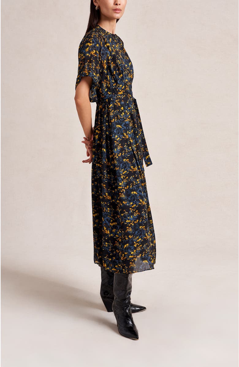 La Ligne Nadege Dress, Alternate, color, Yellow Flower Fields