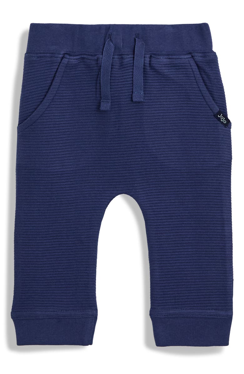 JOJO MAMAN BEBE Tractor Sweatshirt & Joggers Set, Alternate, color, Blue