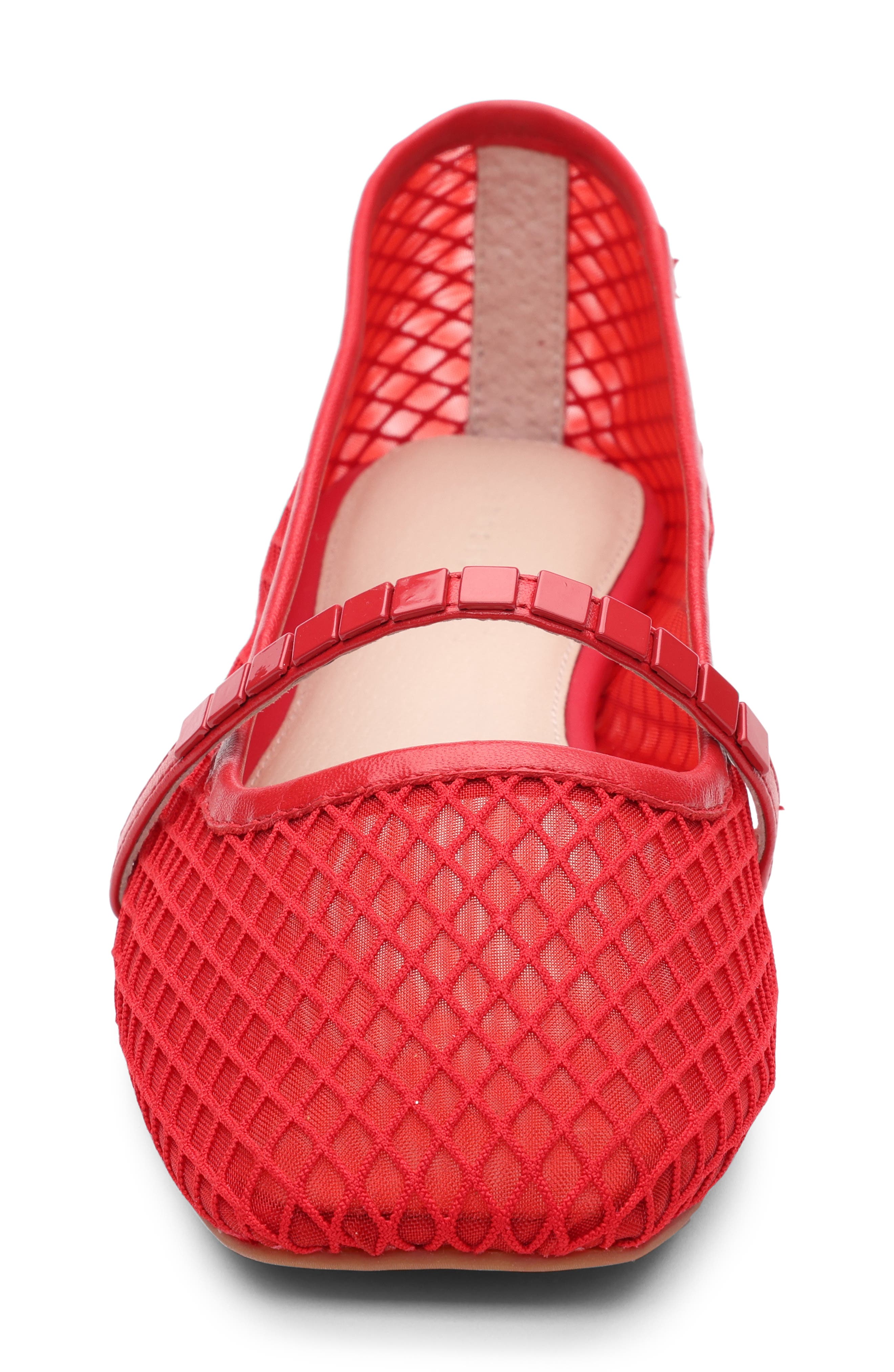 Sanctuary Chic Mary Jane Flat, Alternate, color, Coral Red