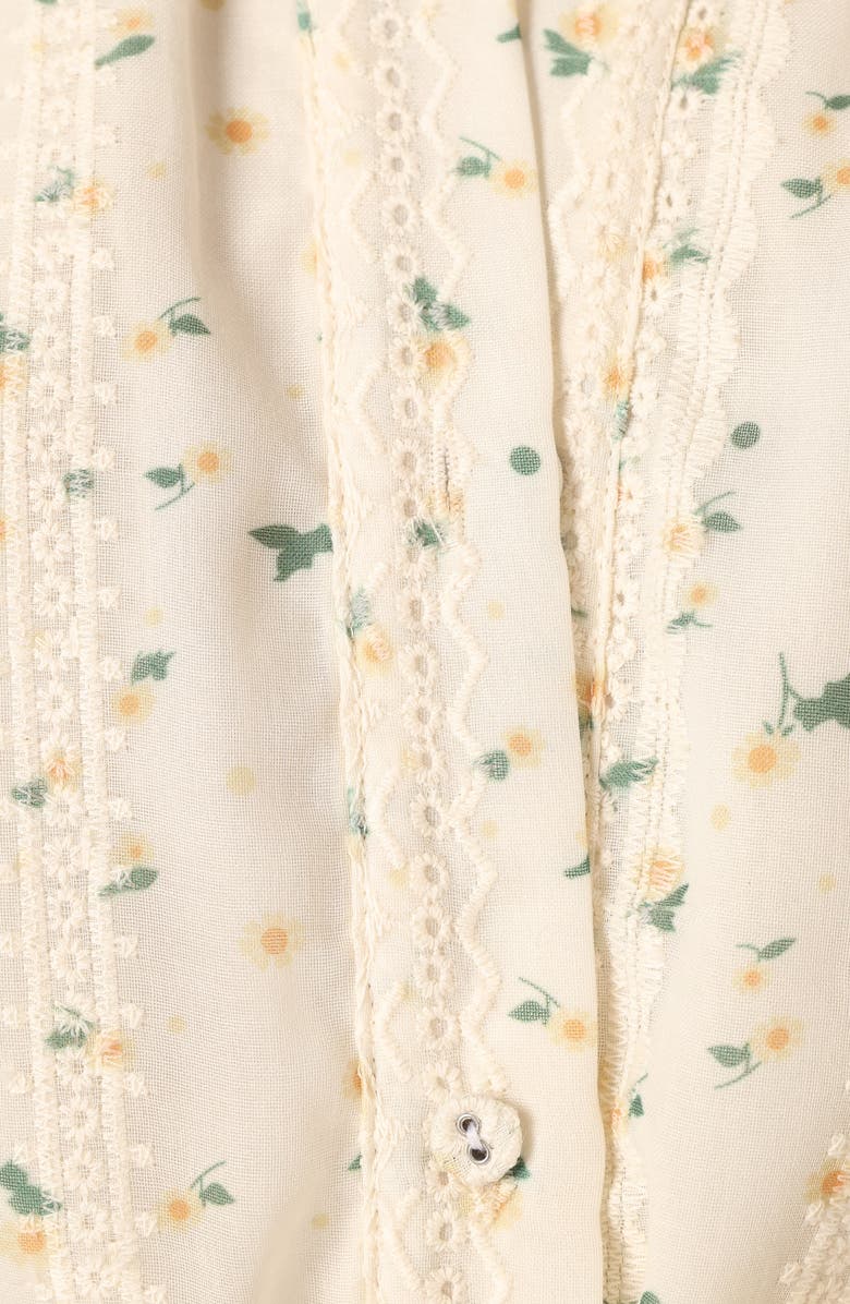 Petal & Pup Amy Floral Print Romper, Alternate, color, 