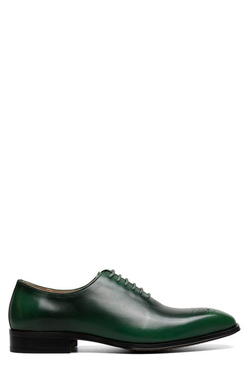 Stacy Adams Hallquist Embellished Toe Wholecut Shoe In Green