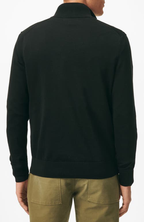 Brooks Brothers Half Zip Golf Pullover In Black