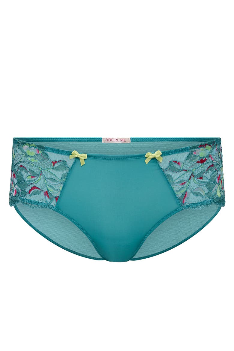 Chelsi Hipster Panties, Alternate, color, Floral Blue 3