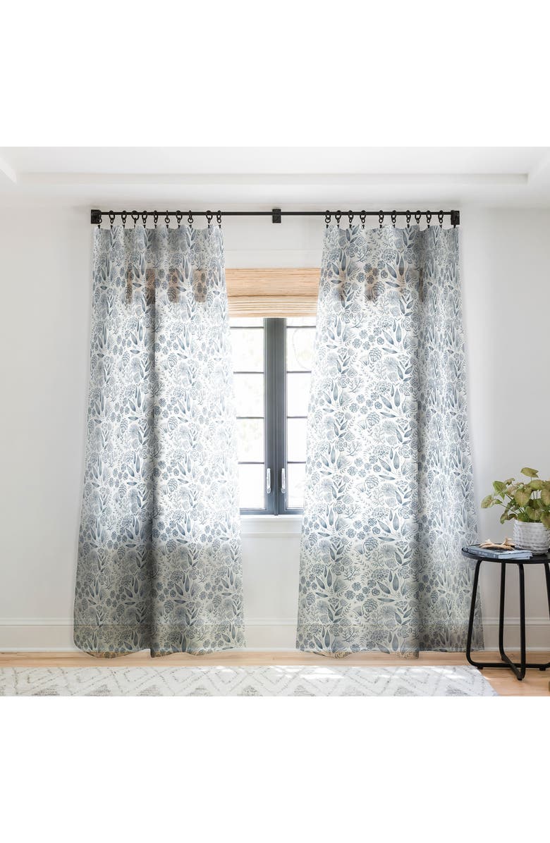 Deny Designs Leaf Sheer Window Panel, Main, color, 